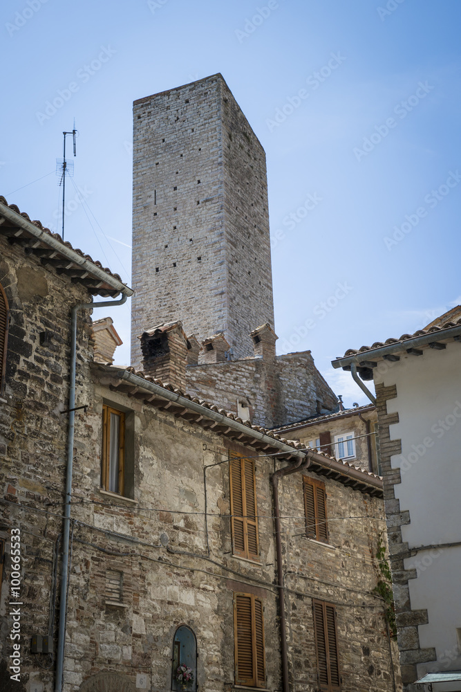 Gubbio, a medieval town in Umbria (Italy)