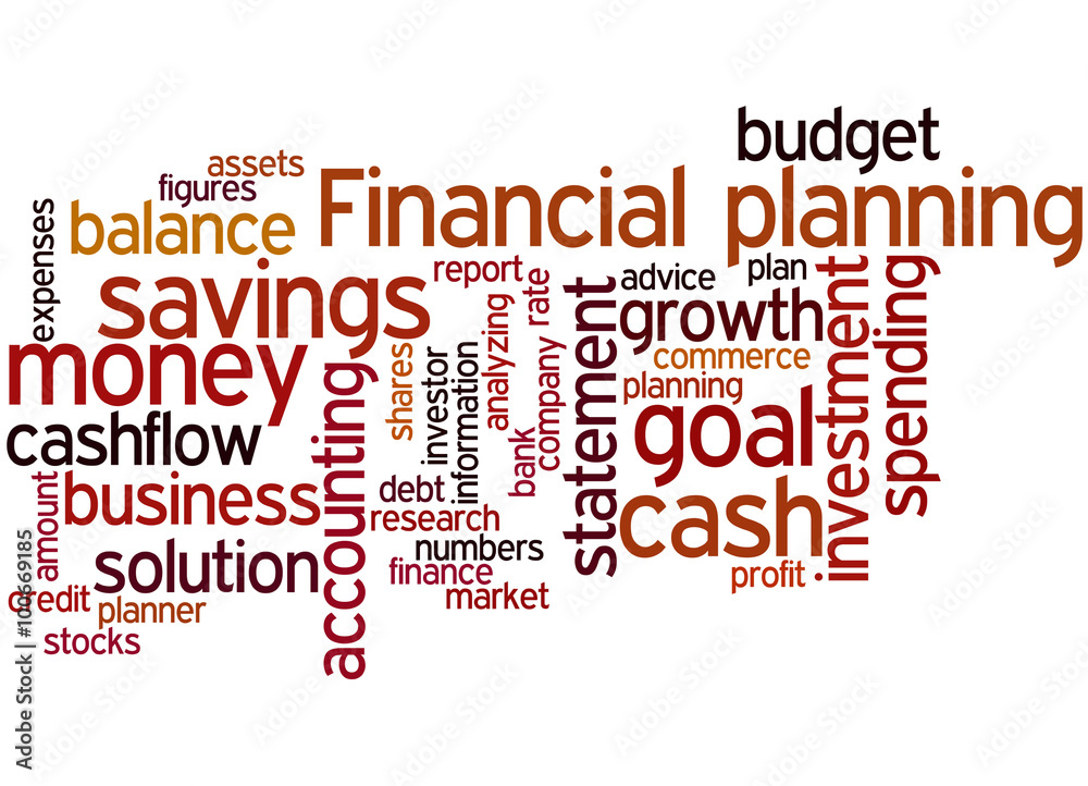 Financial planning, word cloud concept 6