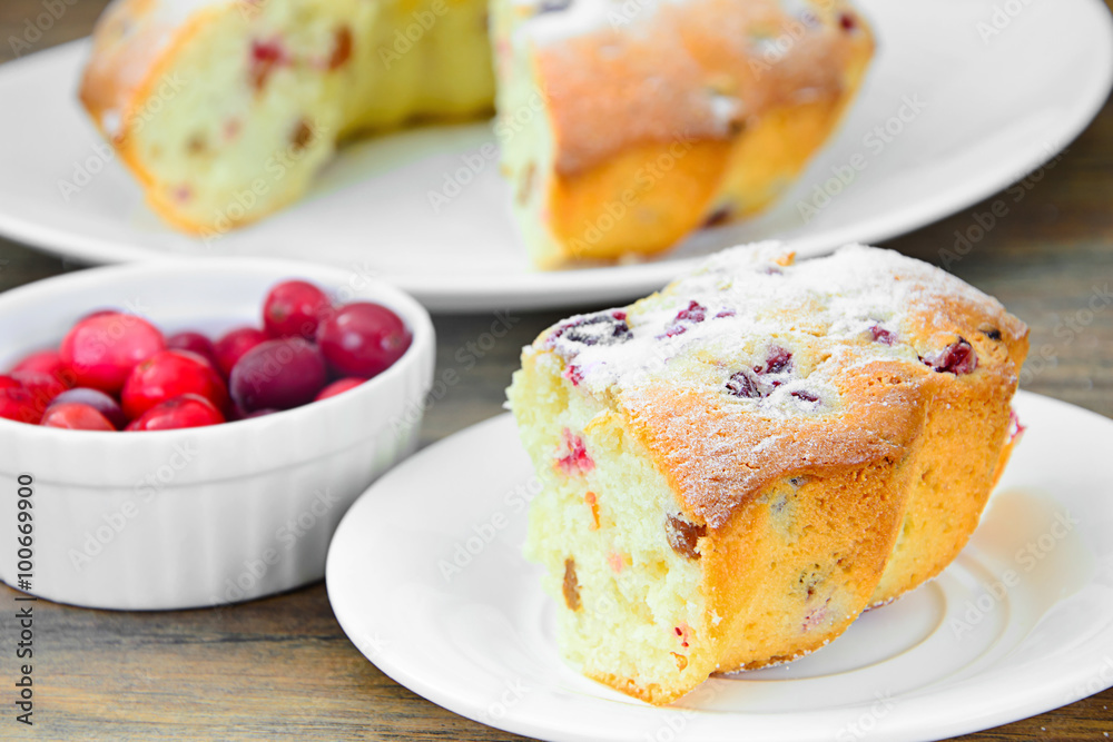 Sweet Tasty Cake on Wood Background Sweet Tasty Cake on Wood Background
