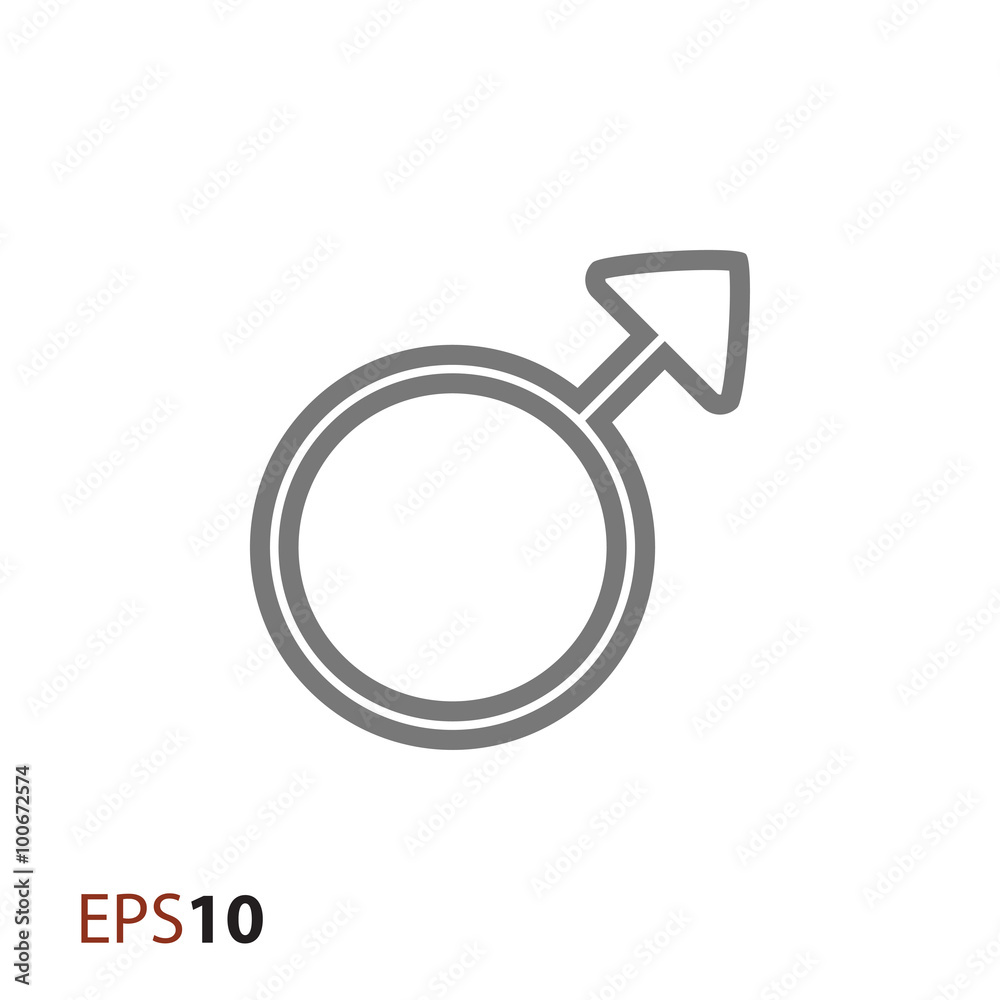 Male symbol icon for web and mobile Male symbol icon for web and mobile