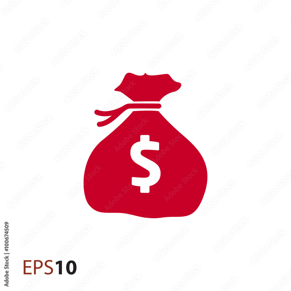 Bag with dollar sign icon for web and mobile Bag with dollar sign icon for web and mobile