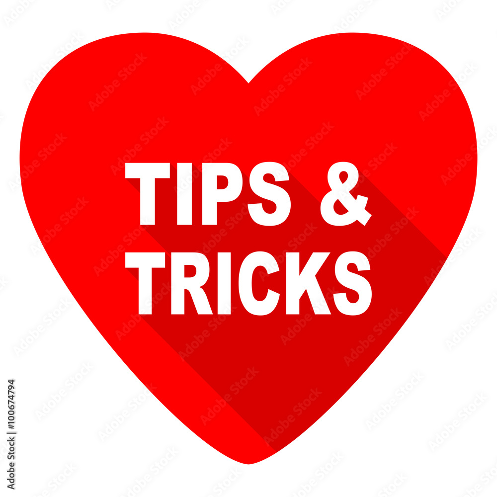 tips tricks red heart valentine flat icon tips tricks red heart valentine flat icon