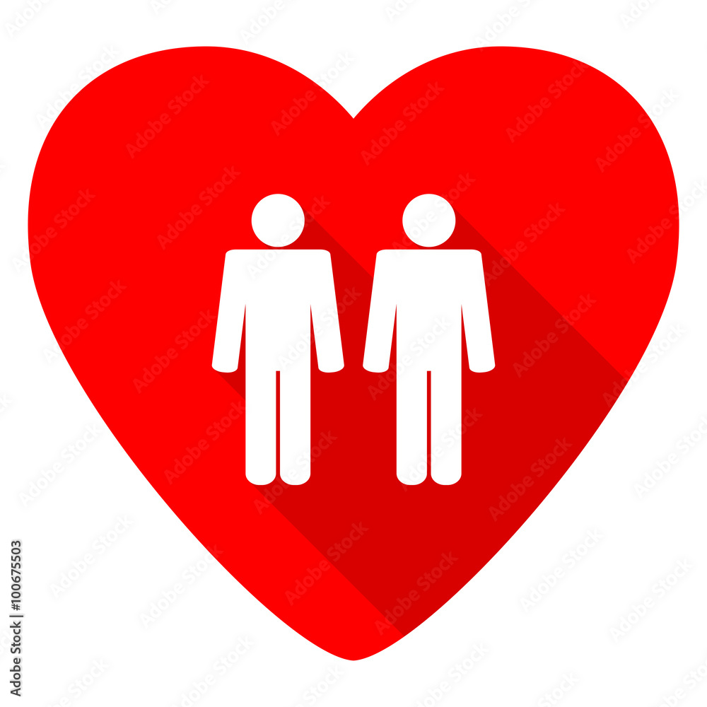 couple red heart valentine flat icon couple red heart valentine flat icon
