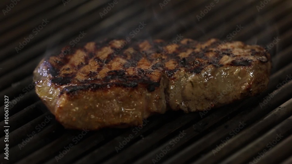 Grilled steak on gas grill medium Grilled steak on gas grill medium