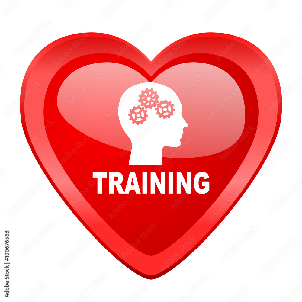 training red heart valentine glossy web icon training red heart valentine glossy web icon