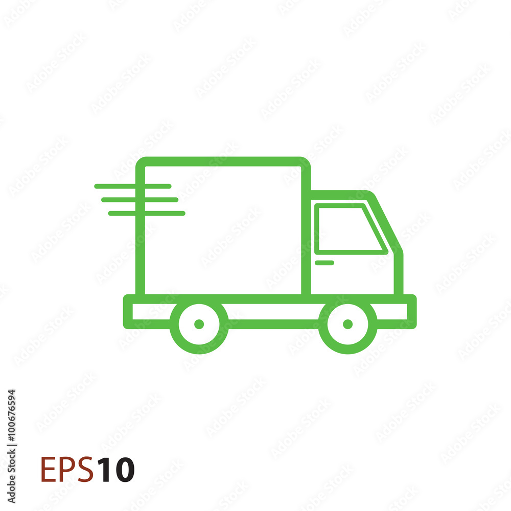 Fast delivery car icon for web and mobile Fast delivery car icon for web and mobile
