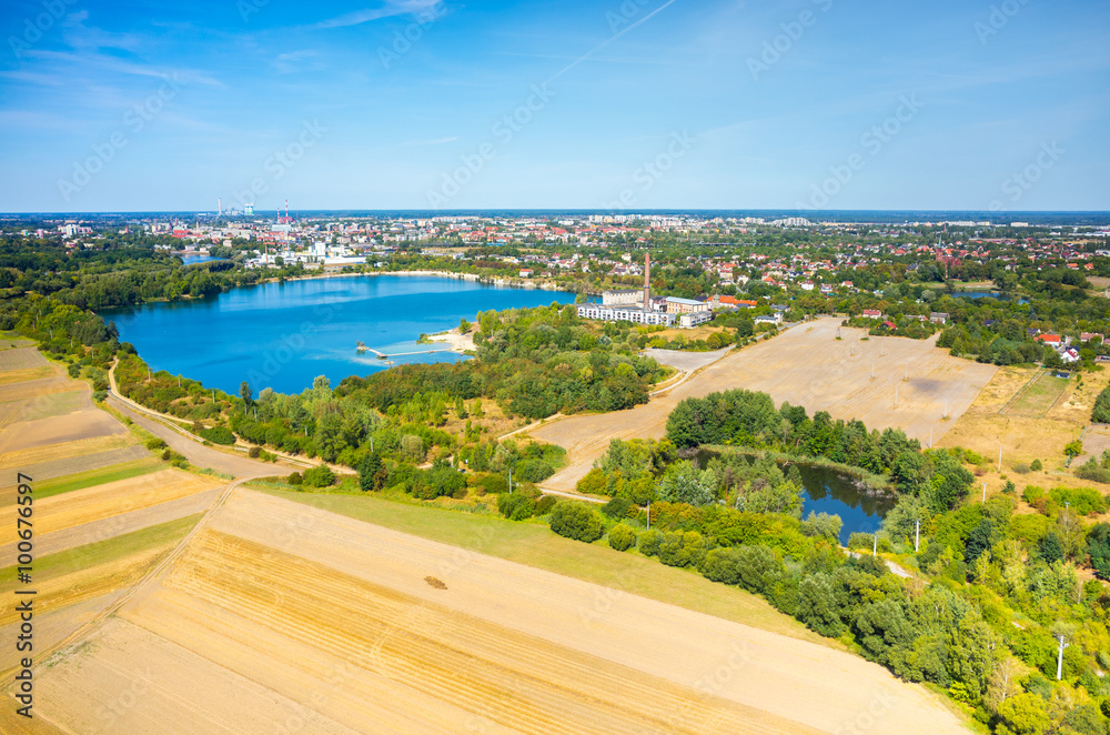 Aerial view of Opole