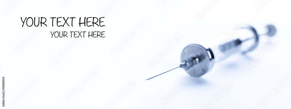 Old glass multiple use syringe with needle Old glass multiple use syringe with needle