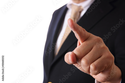 Obraz na płótnie asian businessman on white background w salonie