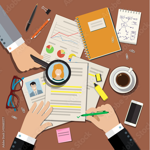 Job interview concept