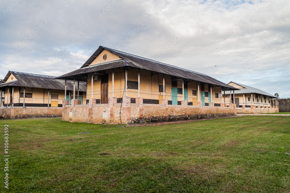 Buildings of a prison Camp de la Transportation in St Laurent du Maroni,  French Guiana Stock Photo | Adobe Stock