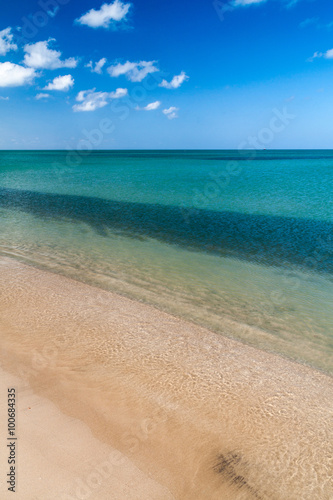 Fototapeta Naklejka Na Ścianę i Meble -  Beach and blue sea on La Guajira peninsula, Colombia