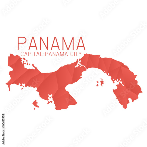 Panama map geometric texture background