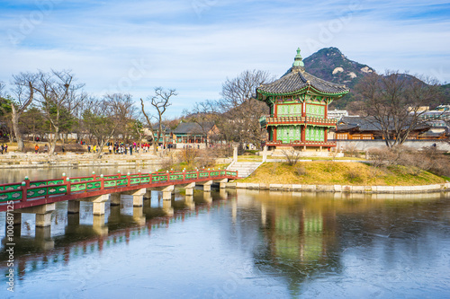 Canvas Print Gyeongbokgung Palace in Seoul, South Korea