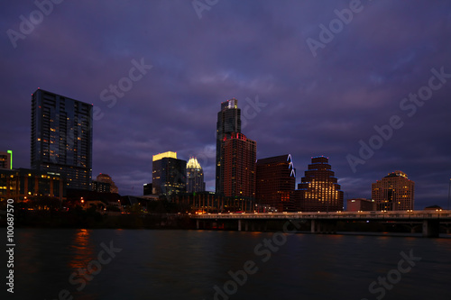 The Austin skyline at night © Harold Stiver