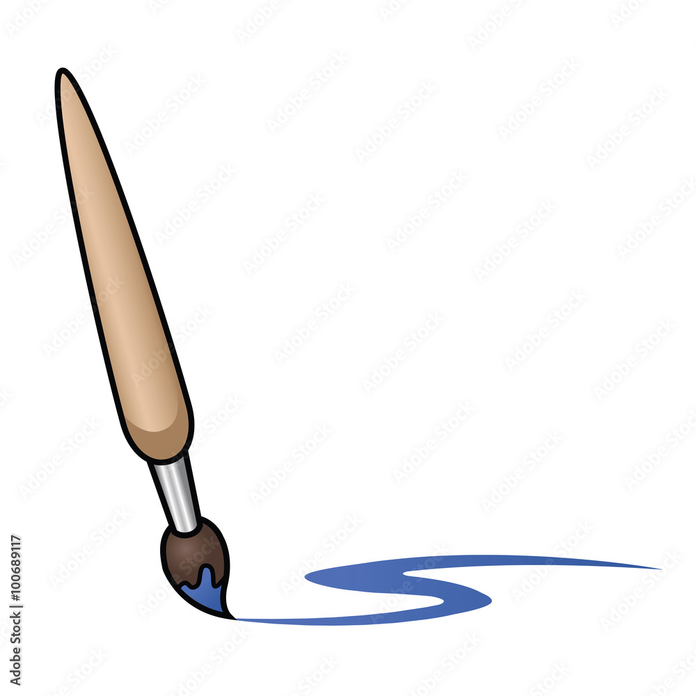 Paintbrush Cartoon Images – Browse 35,889 Stock Photos, Vectors, and Video