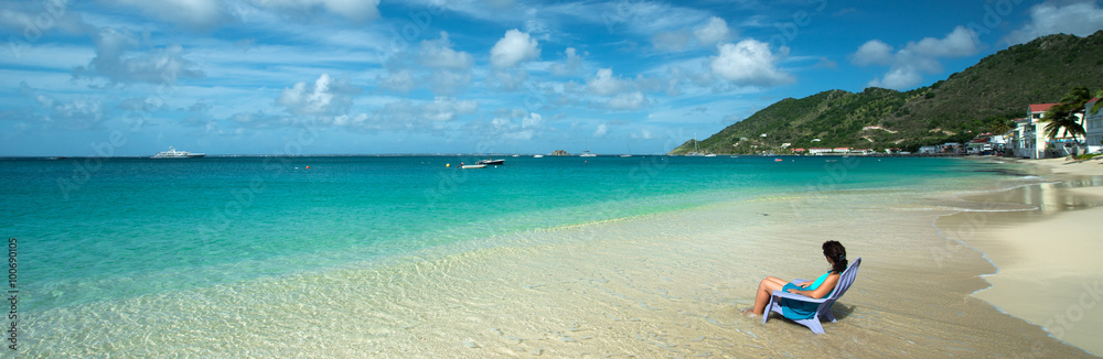Relax in a Caribbean beach