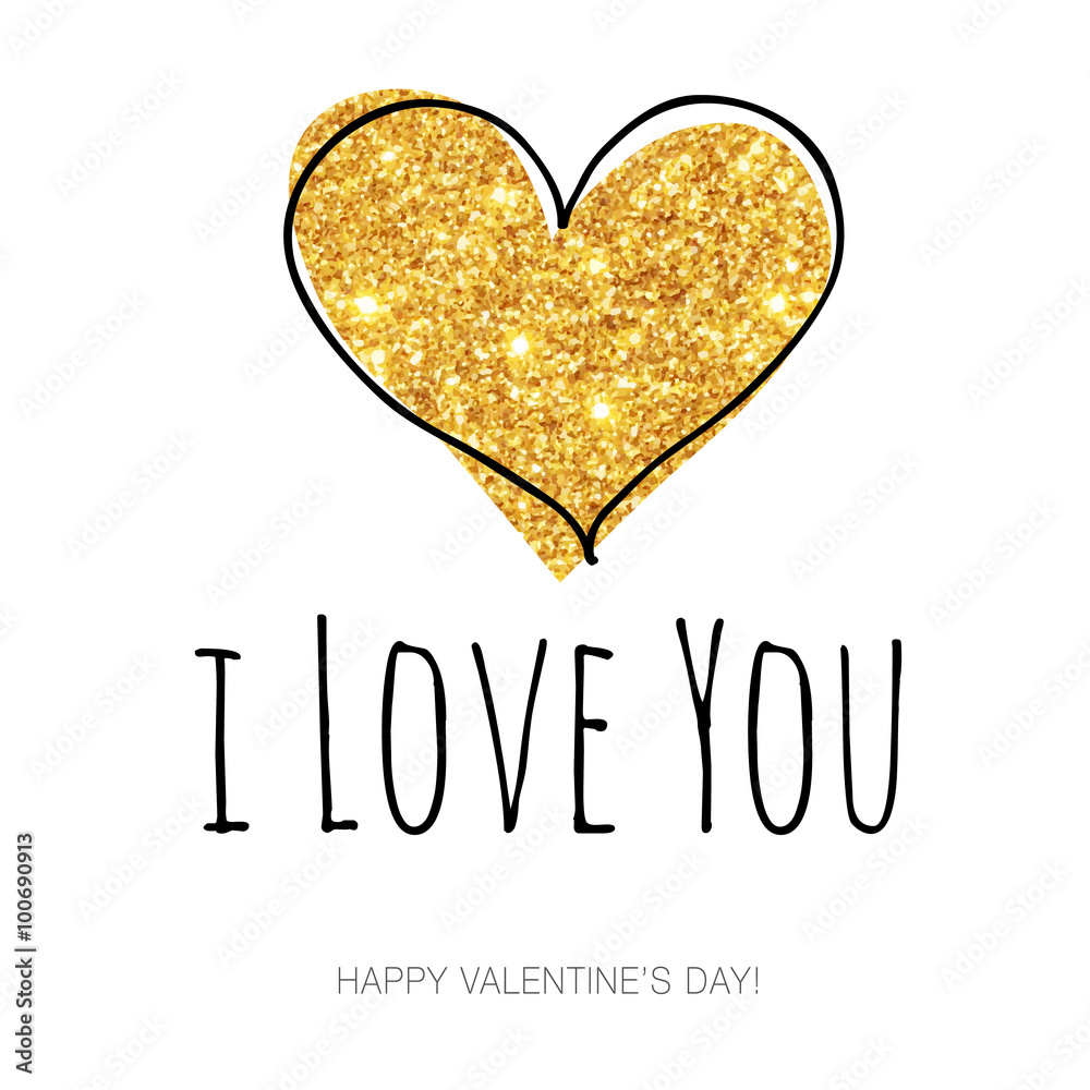 I Love You Heart Sketch