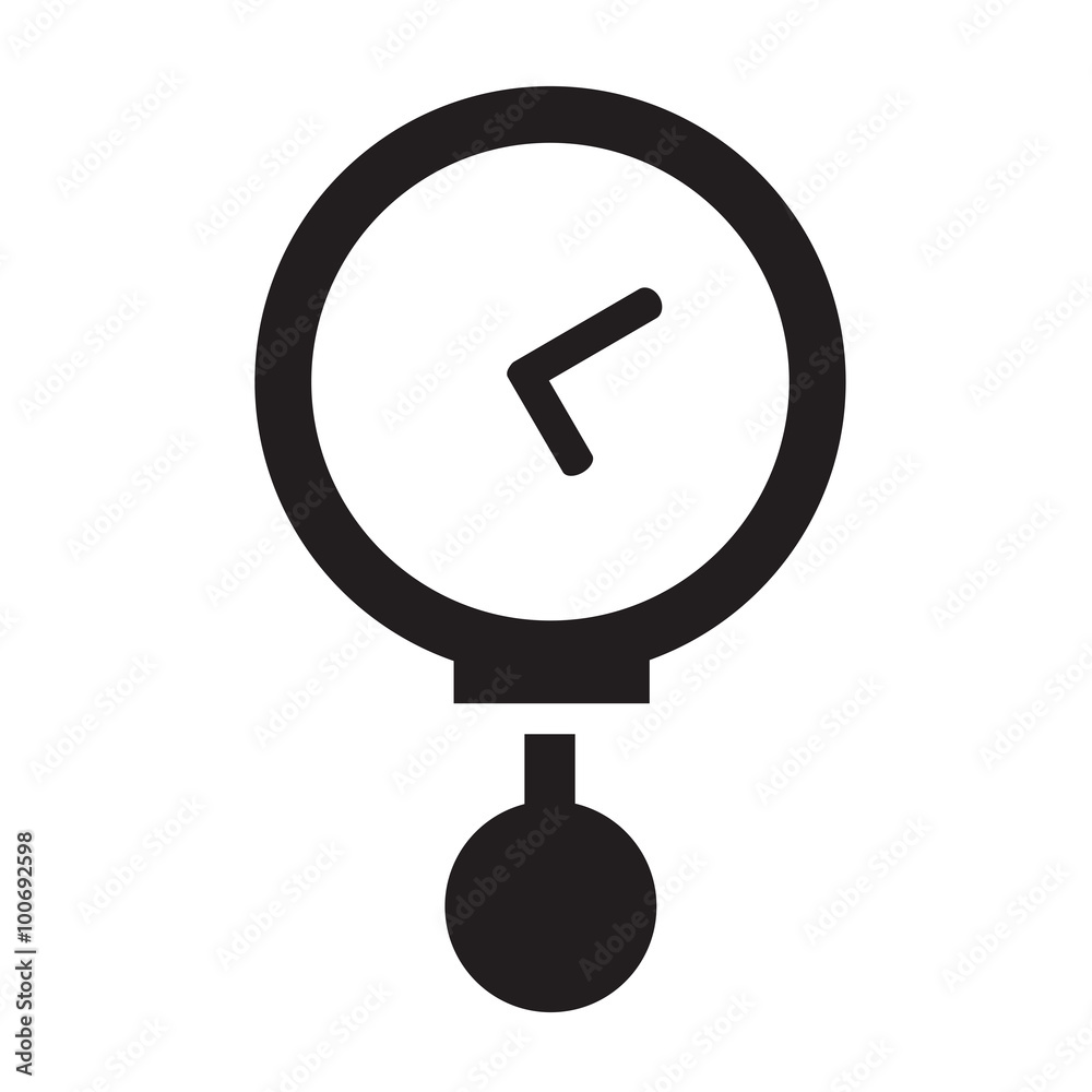 Vector round black timer icons