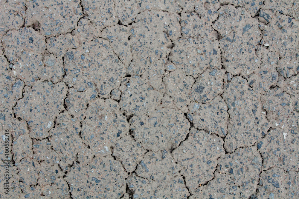 Road surface broken A beautiful pattern Road surface broken A beautiful pattern