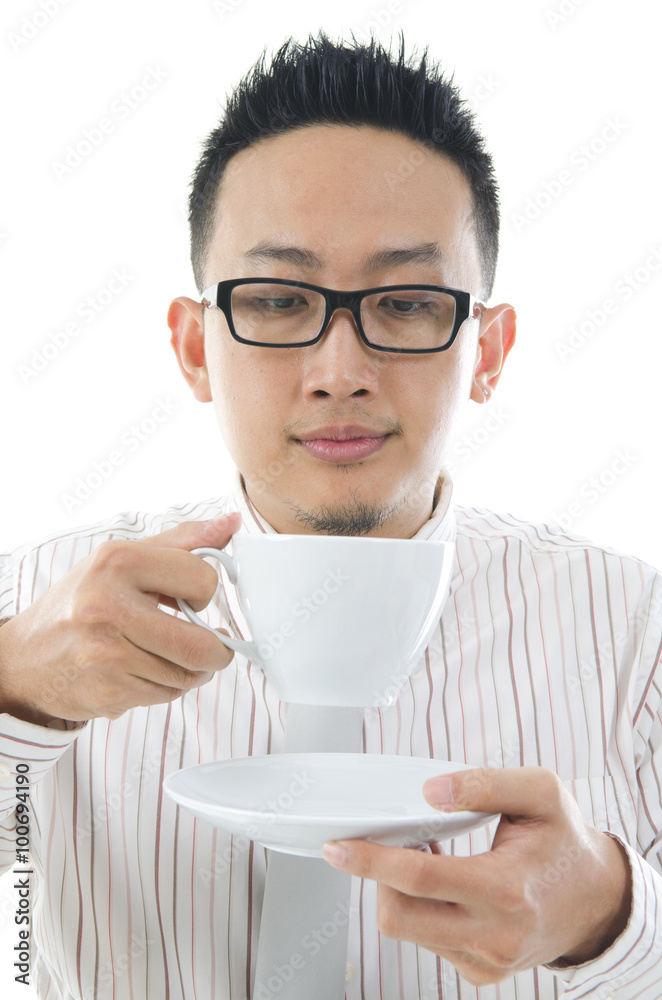 asian business name having a coffe isolated background asian business name having a coffe isolated background