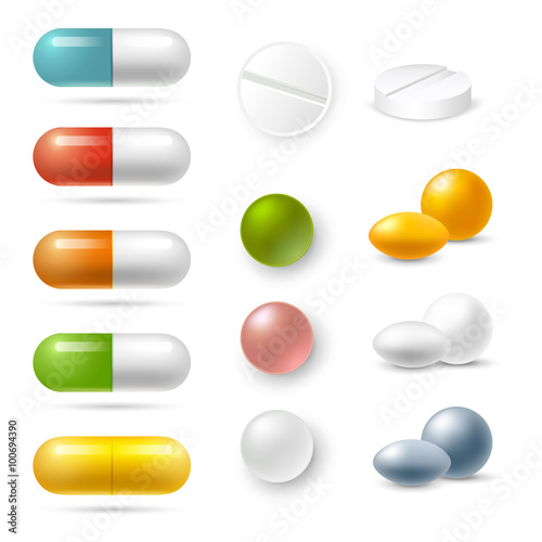  Pills Icons Set