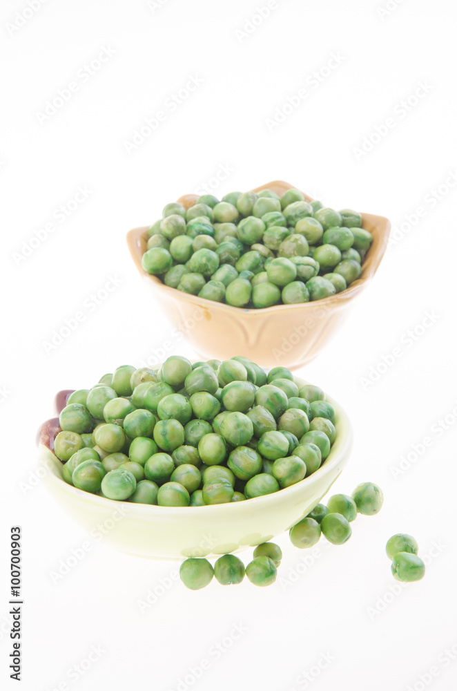 nuts or crispy coated green pea on the background.