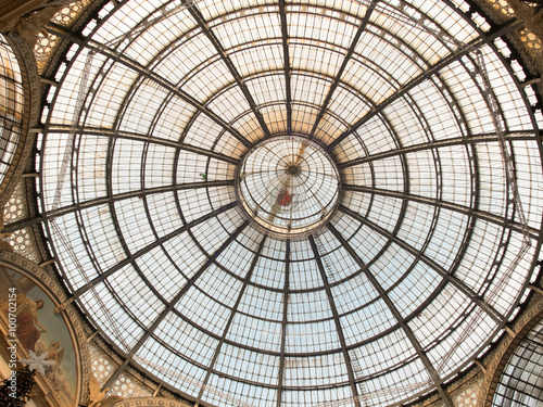 Glass Dome Inside Galleria Vittorio Emanuele II