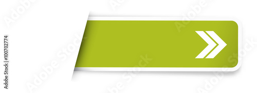 the green label with arrow