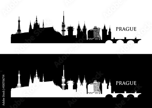 Prague skyline 