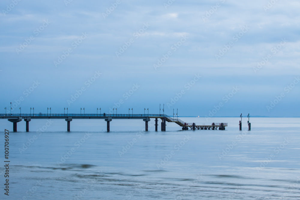 Międzyzdroje Pier in Poland - evening