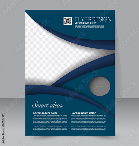 Brochure design. Flyer template. Editable A4 poster for business, education, presentation, website, magazine cover. 