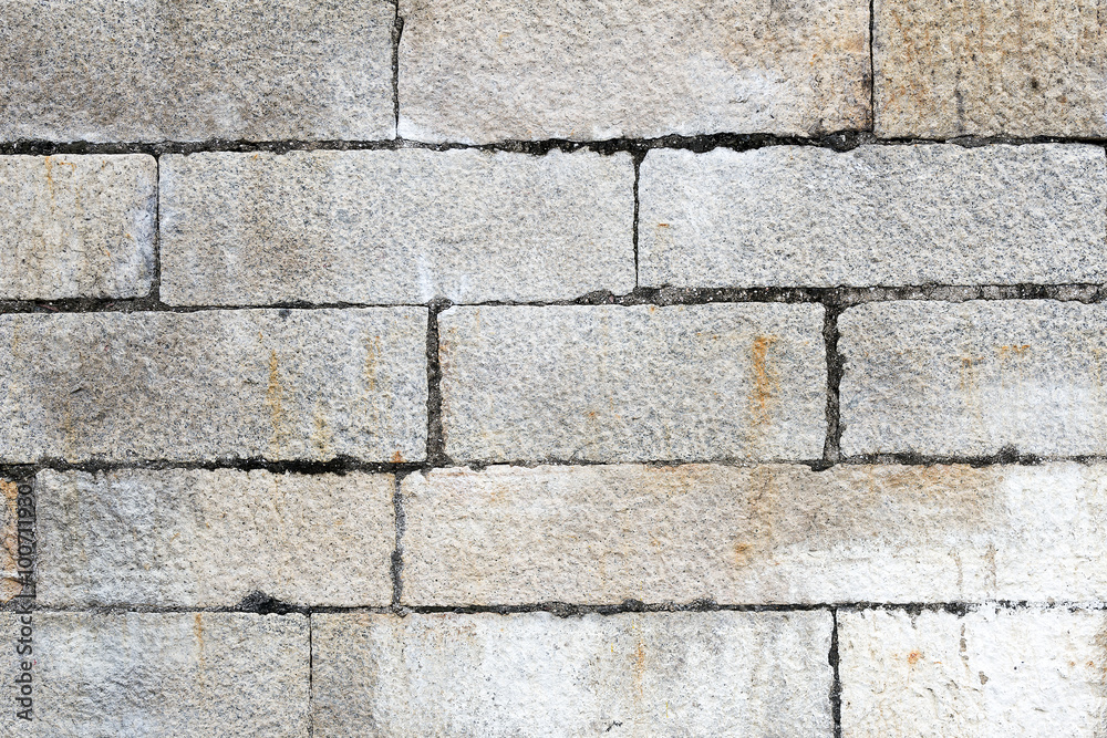 Fototapeta premium close-up of the sand brick wall in the vintage style