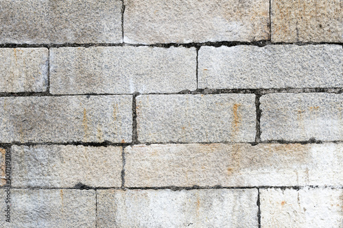 close-up of the sand brick wall in the vintage style