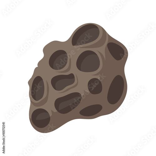 Meteorite cartoon icon