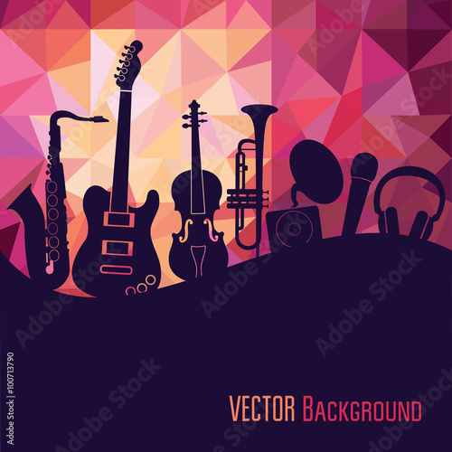 Music background. Vector illustration