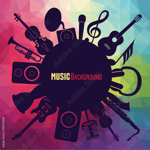 Music background. Vector illustration