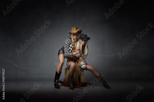 western style for a fake rodeo