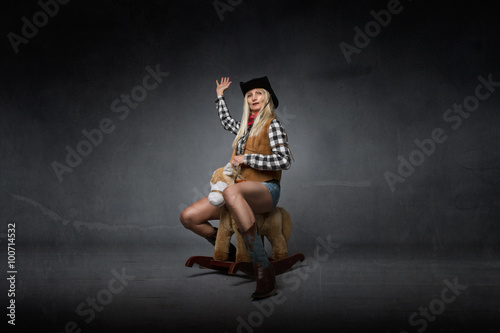 cow girl pride and ride concept