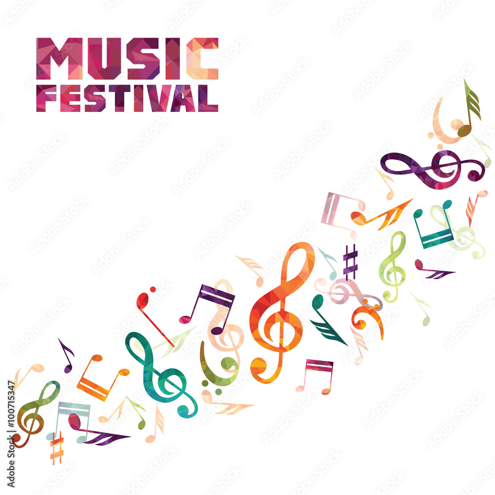 Fototapeta premium Music background. Vector illustration