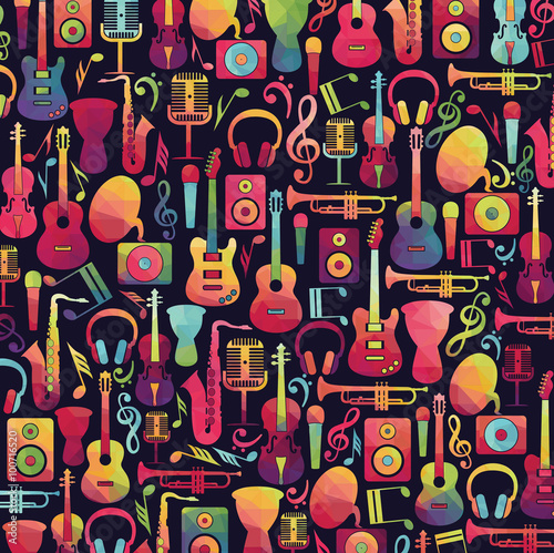 Music background. Vector illustration