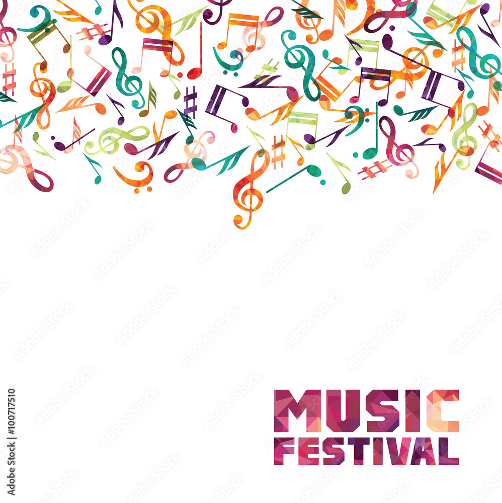 Obraz premium Music background. Vector illustration