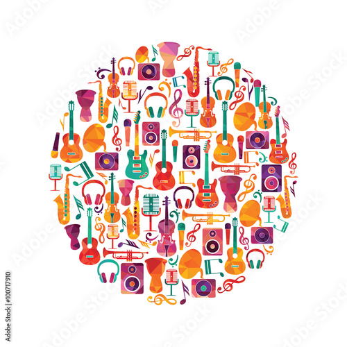 Music background. Vector illustration