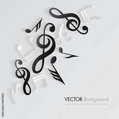 Music background. Vector illustration