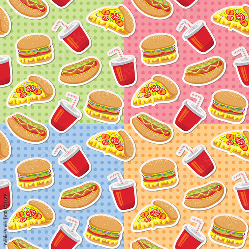 patterns with fast food