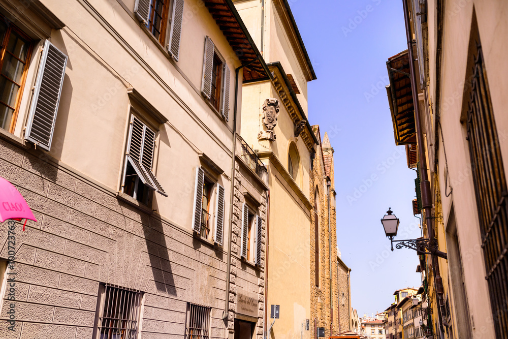 Naklejka premium street in florence, Italy