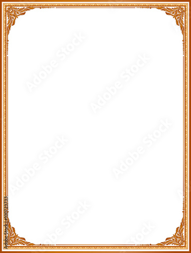 photo frame floral for picture, vector , thai frame style