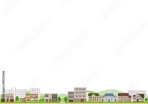 町並み 街並み 住宅街 白背景 Stock Illustration Adobe Stock 町並み 街並み 住宅街 白背景 Stock Illustration Adobe Stock