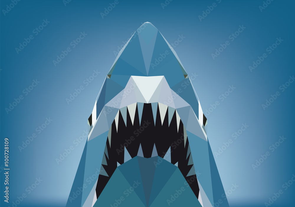 Fototapeta premium squalo low poly