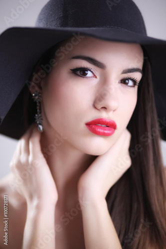 Young woman in hat
